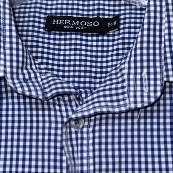 Hermosa Other - Kids Blue Checkered Button Down Shirt